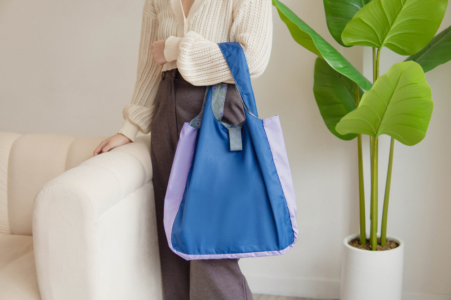 Bubble Blue reusable eco bag